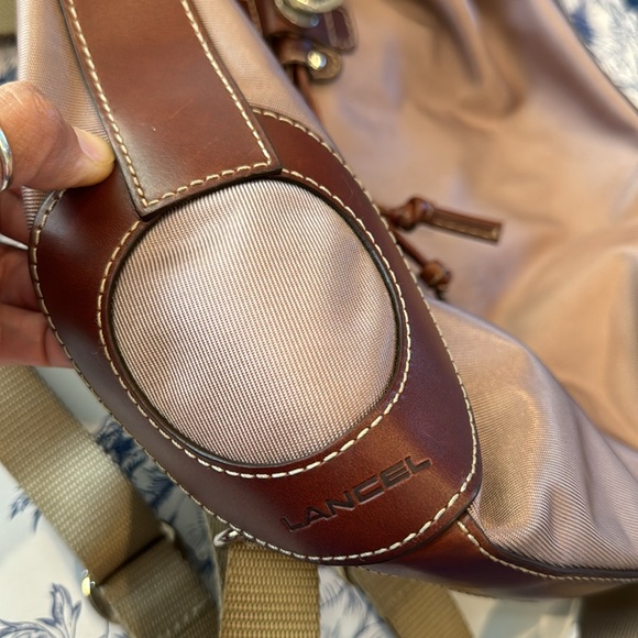 LANCEL PARIS backpack in pink and brown - Picture 5 of 5